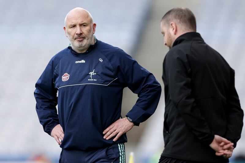 Kildare manager Glenn Ryan's team have their chance on Saturday to salvage something from this season. Photograph: Laszlo Geczo/Inpho