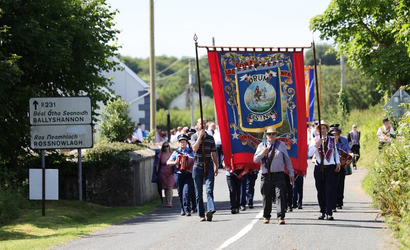The Orange Order parade in Rossnowlagh, on Saturday featured more than 50 Orange lodges from Donegal, Cavan, Leitrim and Monaghan as well as from Northern Ireland .   Photo: Bryan O’Brien / The Irish Times   