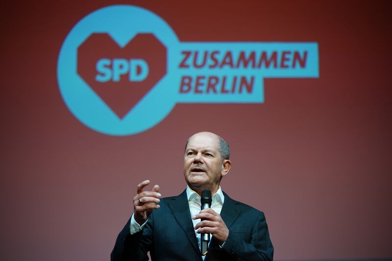 German chancellor Olaf Scholz. Photograph: Clemens Bilan/EPA
