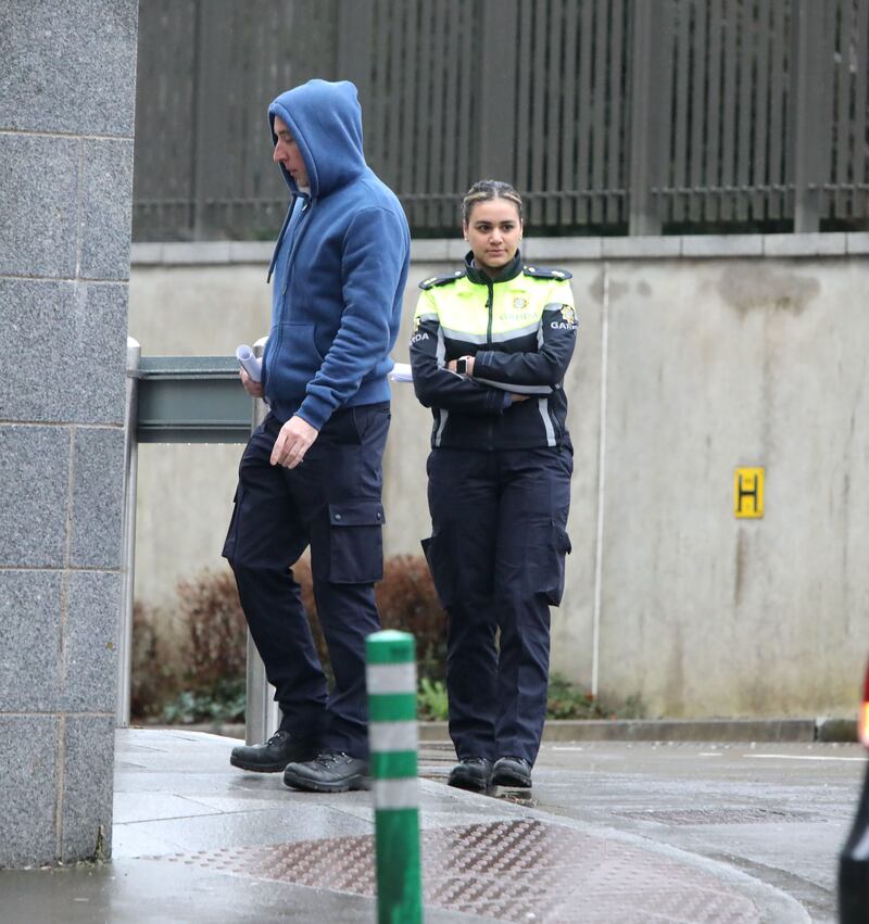 Gardaí Sean Savage and Nicole Malcolmson pictured outside court Photograph: Collins Courts
