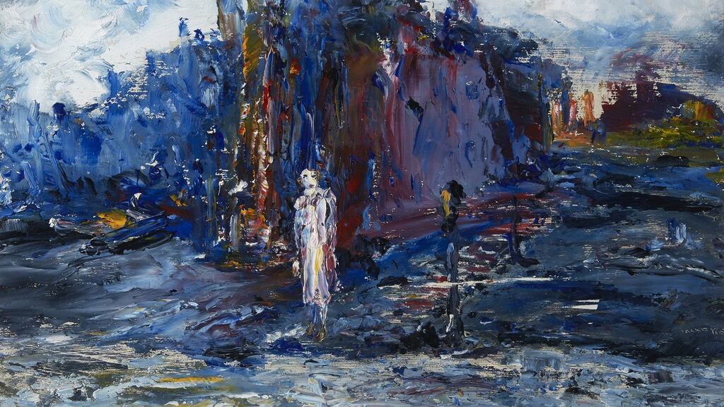 Waiting for the Ferry by Jack B Yeats achieved €135,000 ( €100,000- €150,000) through Whyte’s