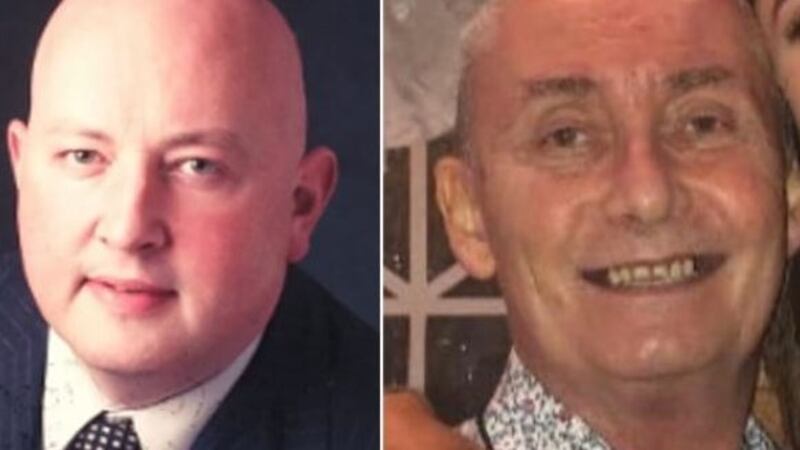 Aidan Moffitt and Michael Snee: the two men were killed by Yousef Palani during his four-day spree of violence in Sligo town. Photograph: Garda/PA Wire