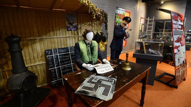 Details from a new exhibition at Monaghan County Museum,  ‘The Monaghan Spitfire: Life on the Border with a world at war. Photograph: Bryan O’Brien