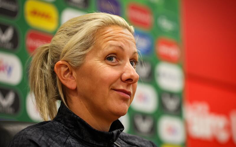 Ireland head coach Carla Ward. Photograph: Ryan Byrne/Inpho