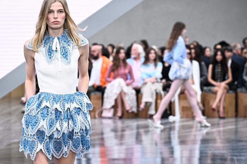 This was Jonathan Anderson's first major collection for Dior. Photograph: JULIEN DE ROSA/AFP via Getty Images      