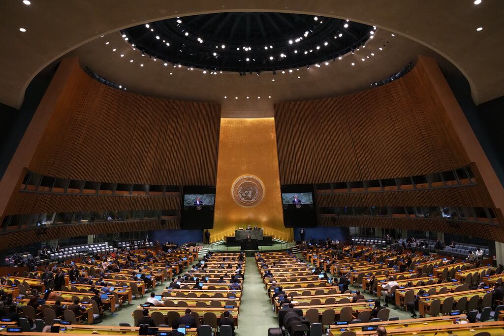 Delegates at the 79th Session of the United Nations General Assembly in New York last week (Photo by Bryan R. Smith / AFP)