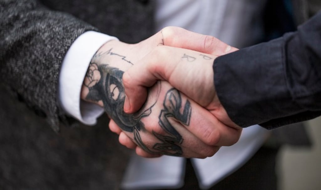 Rescent research found that 53.8 per cent of HR managers wouldn't have a problem with employees having a tattoo. Photograph: iStockphoto/Getty Images