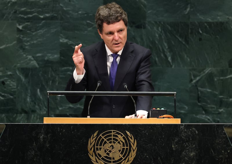 Romanian president Nicușor Dan can ask the Social Democrats to form a government or call snap elections. Photograph: Timothy Clary/AFP via Getty Images