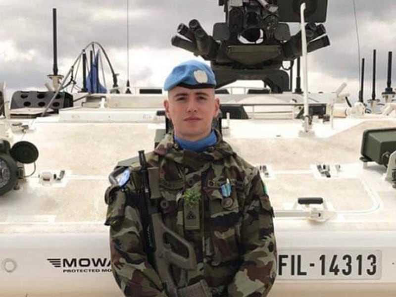 Private Sean Rooney who was serving with a UN peacekeeping mission, died when his convoy came under attack. Photograph: Defence Forces