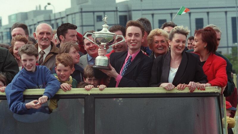 Doherty was treated to an open-top bus parade. Photo: Inpho