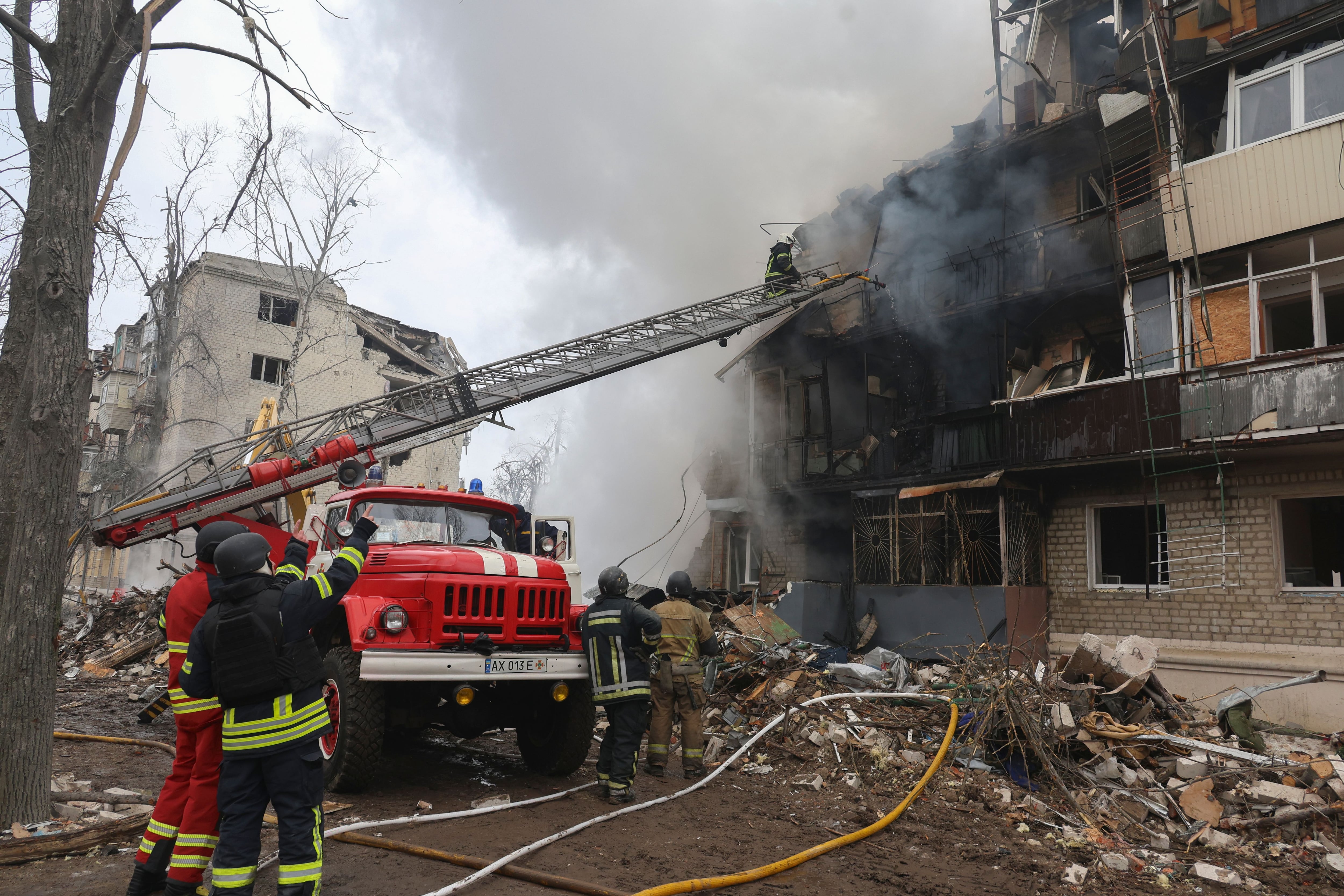 Two children among 10 killed in Russian strike on Ukrainian residential building