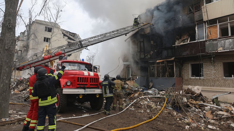 Two children among 10 killed in Russian strike on Ukrainian residential building