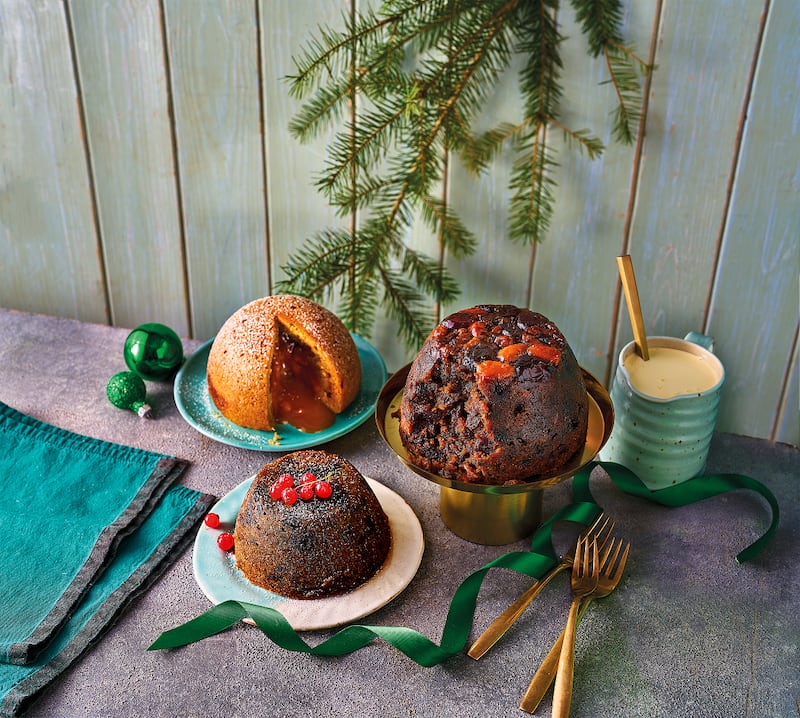 For dessert Lidl’s Deluxe range includes and Irish Christmas pudding fused with Armagnac brandy, a six-month matured Christmas pudding and a melt-in-the-middle toffee pudding