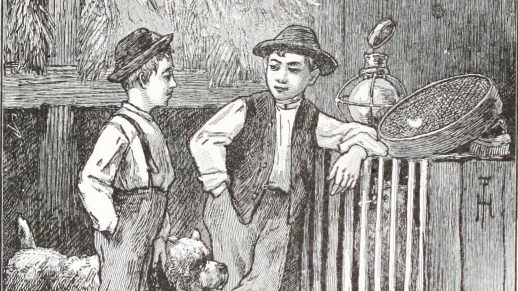 Illustration from McGuffey’s Second Eclectic Reader (1920 edition). Public domain, New York Public Library.