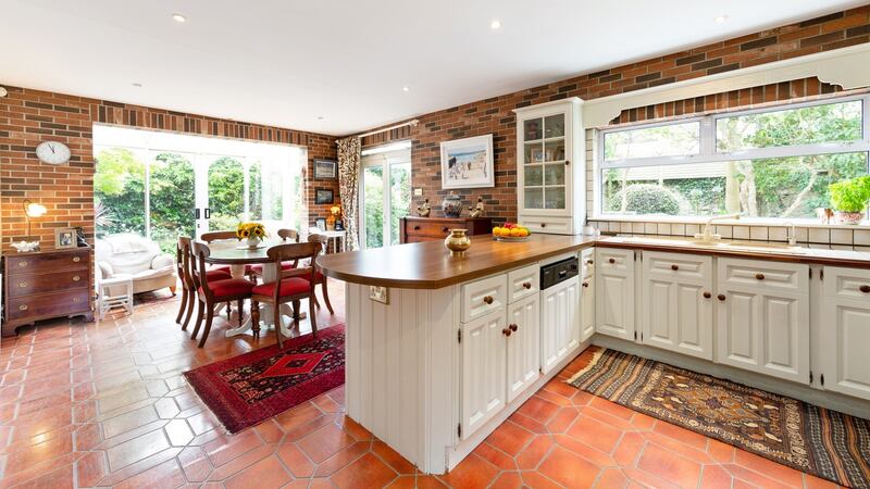The kitchen/breakfastroom at Albert House, Victoria Road, Dalkey, Co Dublin