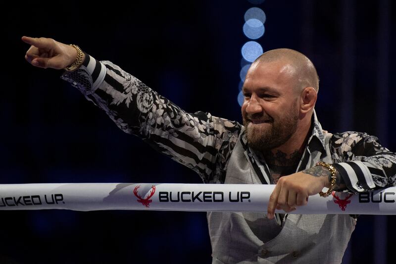 Conor McGregor during a Bare Knuckle Fighting Championship event in Marbella in October 2024. Photograph: Jorge Guerrero/AFP via Getty Images