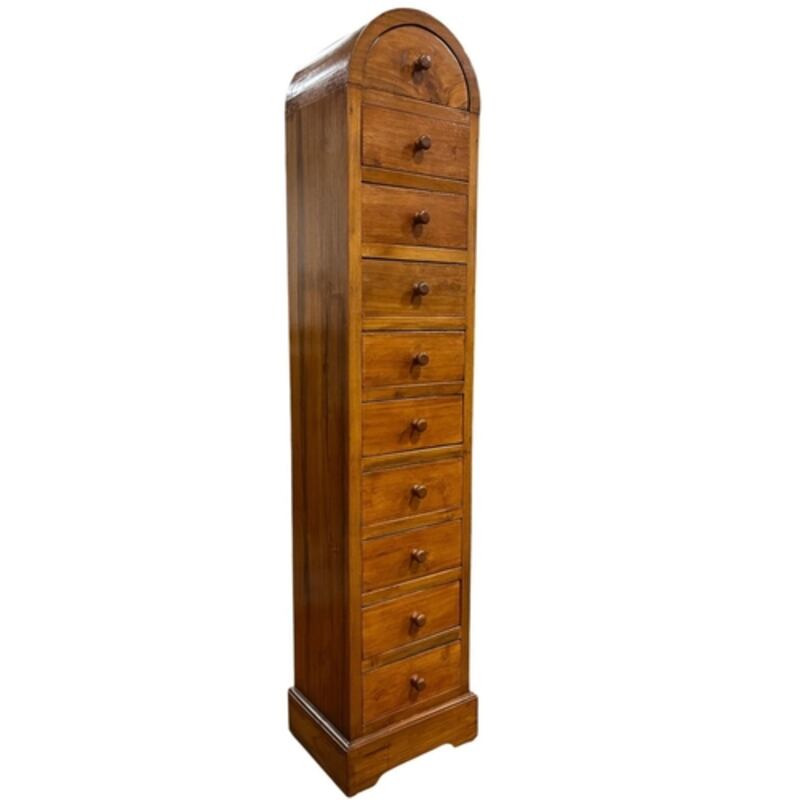 Hardwood tallboy (€150-€180) in Mullens