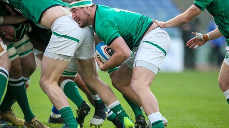 Rob Herring’s work-rate around the pitch is first class. Photograph: Getty Images