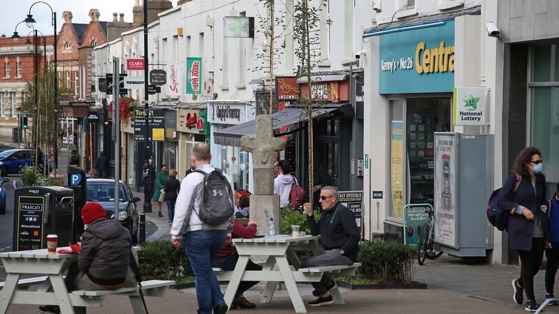 New benches and picnic tables have been added to Main Steet, Blackrock, Co Dublin. Photograph Nick Bradshaw/The Irish Times