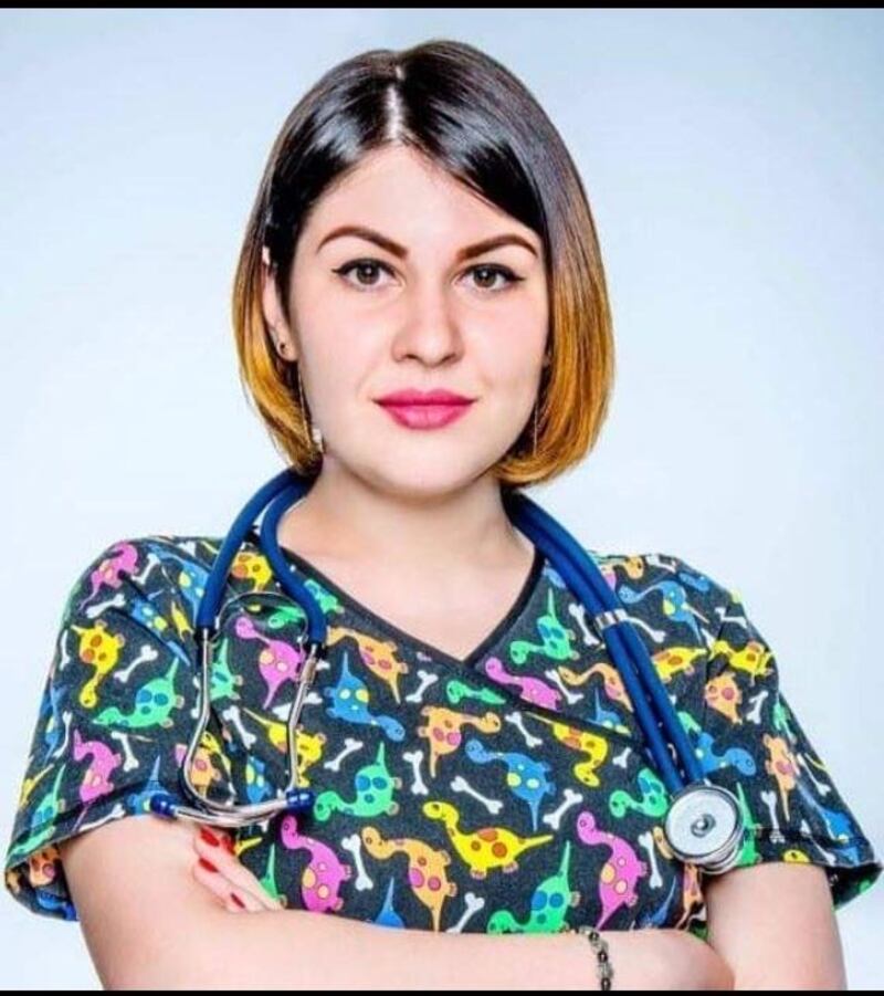 Gynaecologist Viktoria Osypenko is haunted by the memory of a 12-year-old girl who was raped by three soldiers in Bucha. Photograph: Viktoria Osypenko