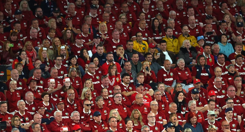 Fans at the Australia v British & Irish Lions match in Suncorp Stadium, Brisbane, on July 19th. Photograph: James Crombie/Inpho