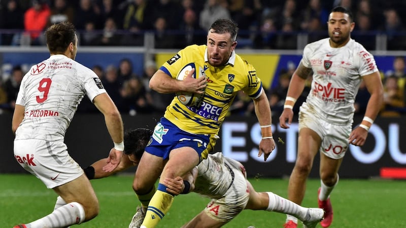 JJ Hanrahan in action for Clermont against Toulon in 2022. Photograph: Thierry Zoccolan/AFP via Getty Images