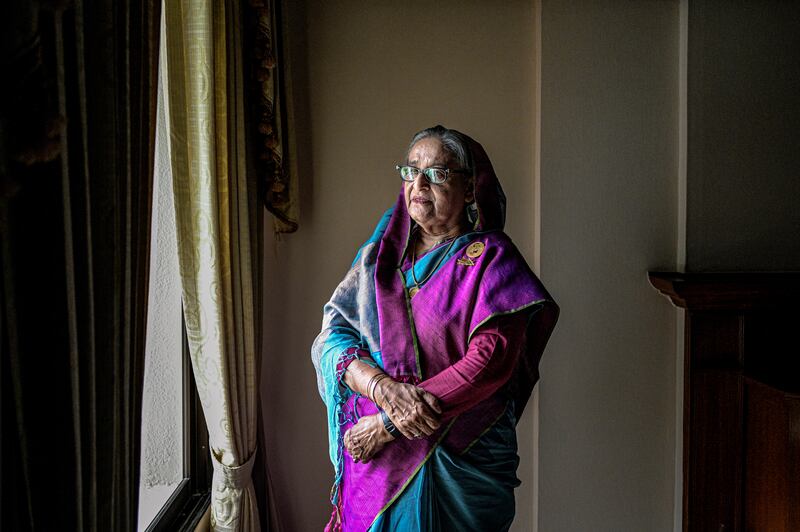 Sheikh Hasina during her time as Bangladeshi prime minister in 2023. Photograph: Atul Loke/The New York Times 