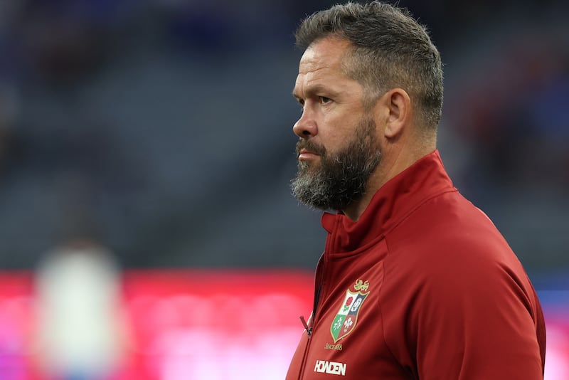 Lions Head Coach Andy Farrell ahead of the match. Photograph: Dan Sheridan/Inpho