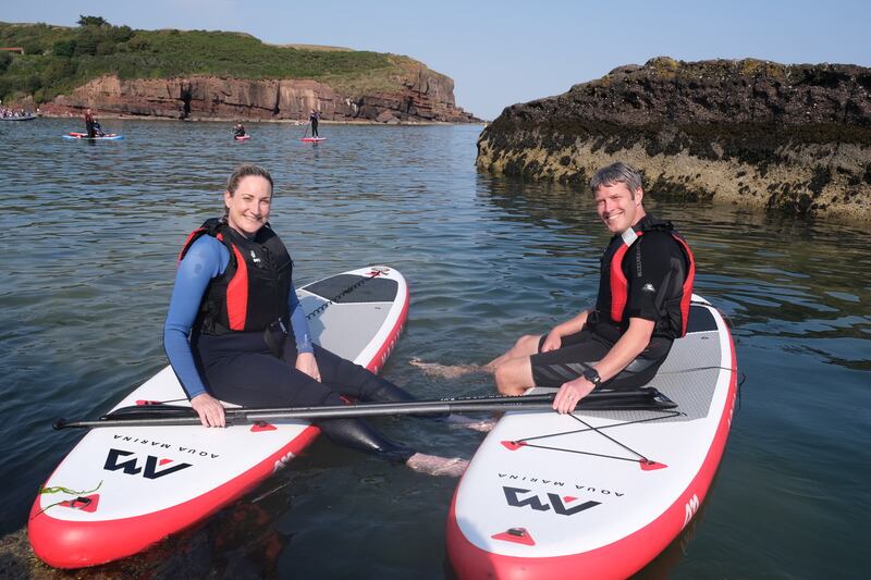 Dr Phil Kieran and Carrie Roberts in RTÉ's How Long Will You Live?