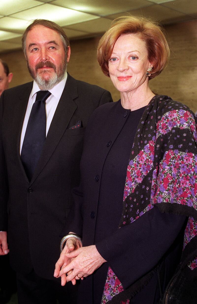 Maggie Smith and her partner Beverley Cross in 1995. Photograph: Fiona Hanson/PA Wire