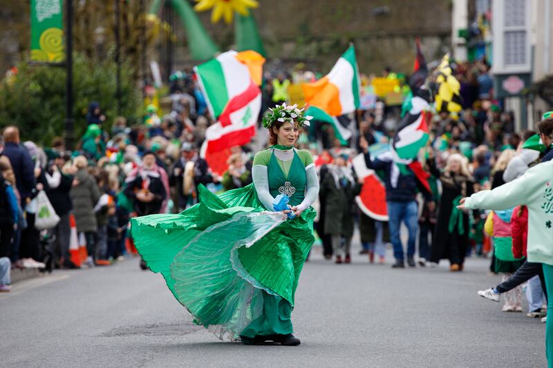 The St Patrick's Day parade in Kilkenny. Photograph: Liam Murphy