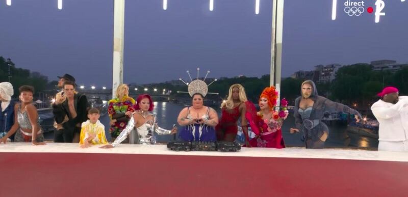A segment of the Paris Olympics Opening Ceremony.