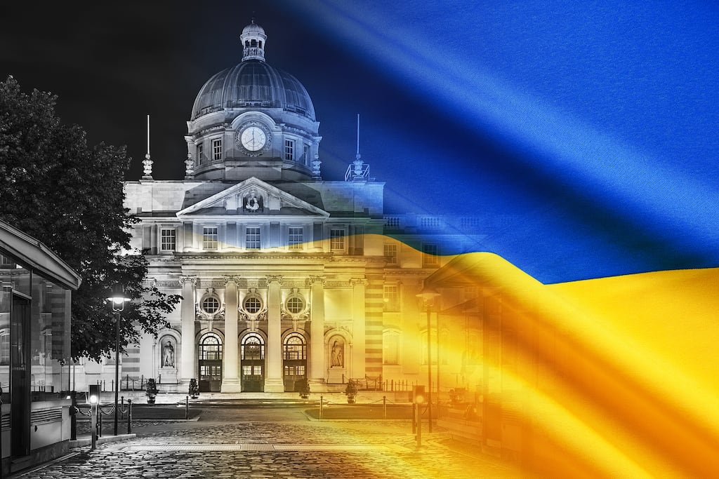 Ministers were told an examination of 'policy levers' is under way to reduce the numbers of Ukrainians staying in State accommodation. Illustration: Paul Scott