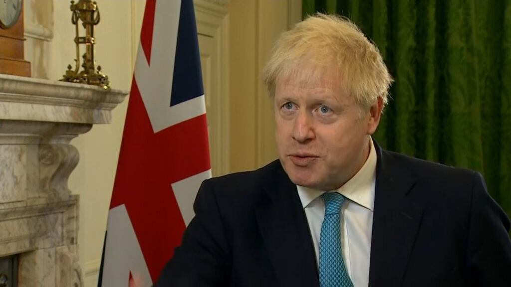 British prime minister Boris Johnson. More than 70 British business groups have urged politicians to return to the table next week to strike a trade deal between the EU and UK. Photograph: Downing Street /PA Wire
