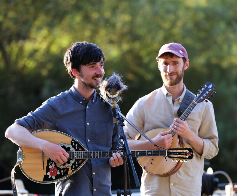 Ye Vagabonds: Brían and Diarmuid Mac Gloinn. Photograph: Dara Mac Dónaill