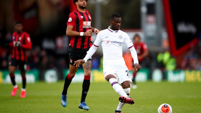 Fikayo Tomori has slipped down the pecking order at Chelsea. Photograph: Marc Atkins/Getty