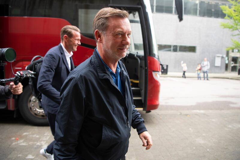 Sweden's head coach Peter Gerhardsson. Photograph: David Lidstrom/Getty Images