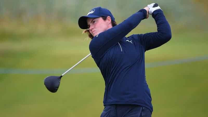 Leona Maguire in action during the   Women’s British Open at Carnoustie. Photograph:  Andy Buchanan/AFP via Getty Images
