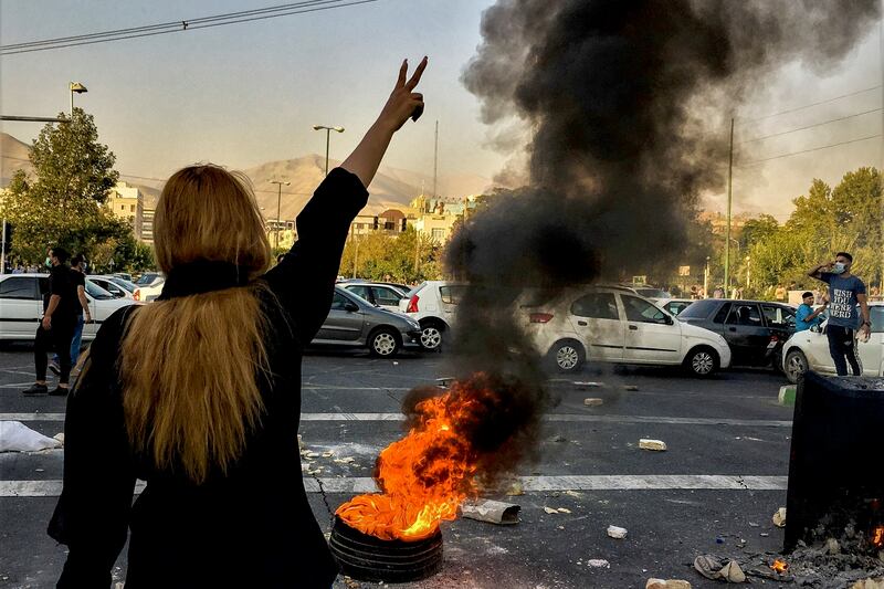 The protests mark one of the biggest challenges to Iran’s theocracy since the 1979 revolution. Photograph: Middle East Images/AP/PA