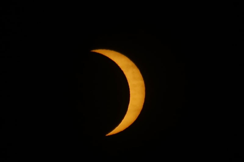 A shot of the eclipse from Dunsink Observatory in Dublin.