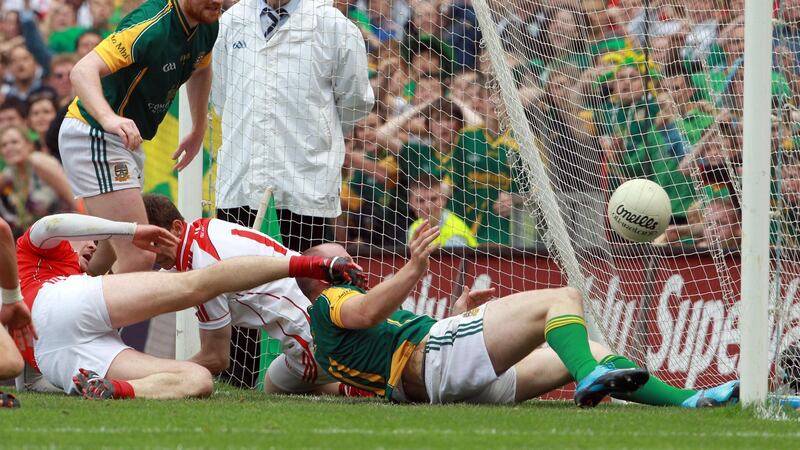 Joe Sheridan’s controversial goal for Meath in injury time denied Louth a rare Leinster title in 2010. Photograph: Donall Farmer/Inpho