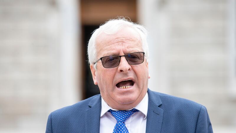 Despite his recent eye surgery, Mattie McGrath says he’s  still fighting fit and his tongue is in working order.  Photograph: Tom Honan