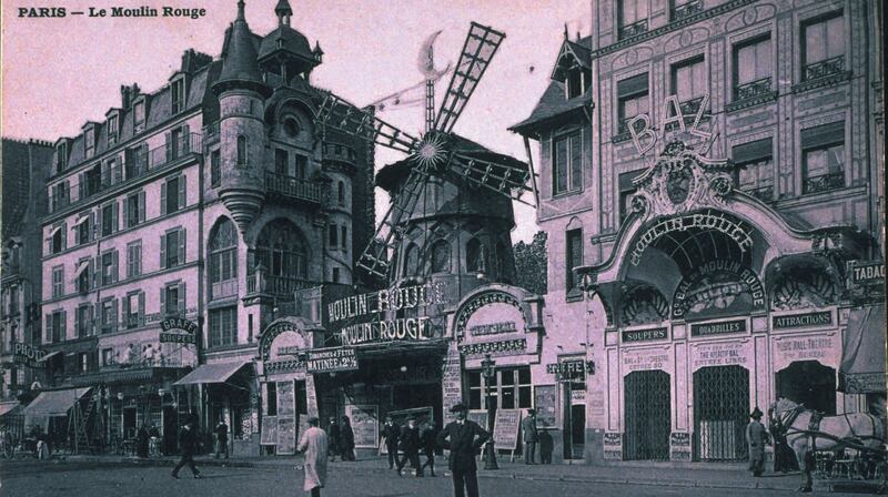 The Moulin Rouge theatre, founded in 1889, gained notoriety as a place for bawdy dancing. Photograph: Moulin Rouge
