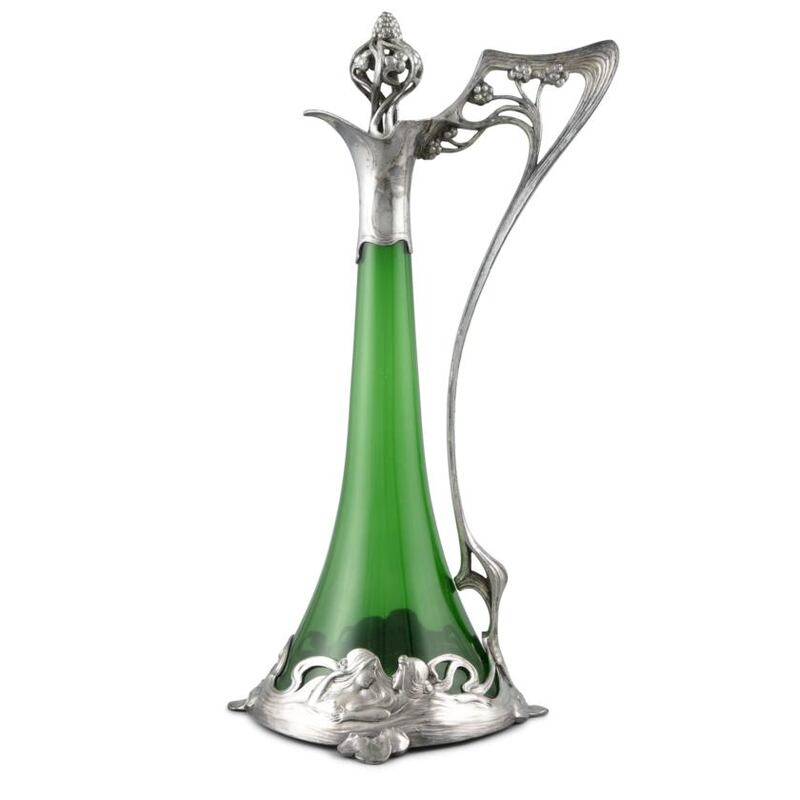 Art Nouveau claret jug, €200-€400, Adam’s