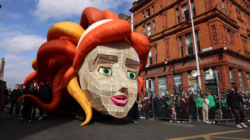 St Patrick’s Day live: Dublin parade in photos with Vogue Williams as grand marshal