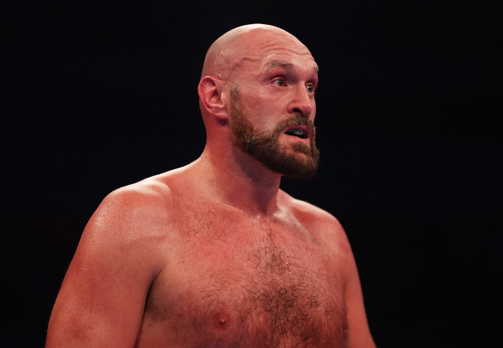 Tyson Fury is reportedly interest in returning to the ring to face Oleksandr Usyk. Photograph: Julian Finney/Getty Images