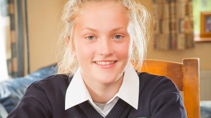 Sophie McCabe is starting at Carrick-on-Shannon Community School. She will have a dual transition, from Irish to English and primary to secondary. Photograph: James Connolly