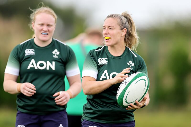 Edel McMahon at Ireland squad training. She's likely to captain the side against Australia on Saturday. 'The new staff have just added layers on to what we already have in place.' Photograph: Laszlo Geczo/Inpho 