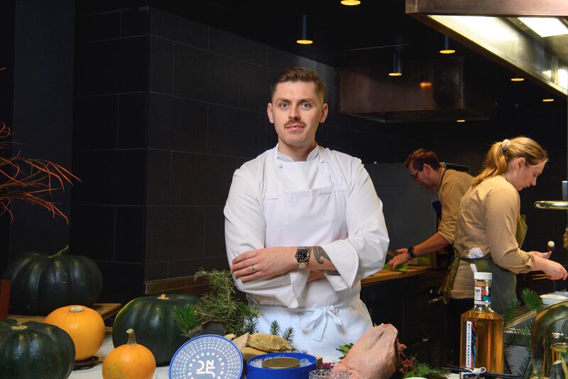 Chef Lewis Barker, Executive Chef of the two-Michelin-starred restaurant “Terre,” at Castlemartyr Resort, Cork.
Pic Daragh Mc Sweeney/Provision
