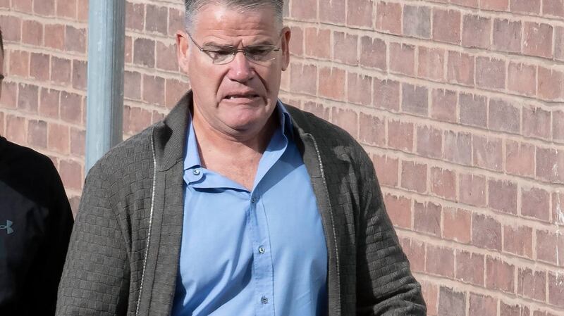 Thomas Kavanagh arriving at Stoke-on-Trent Crown Court in England on Monday. Photograph: Jason Roberts/PA Wire